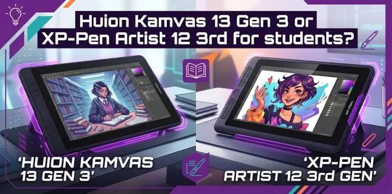 Huion Kamvas 13 Gen 3 or XP-Pen Artist 12 3rd for students