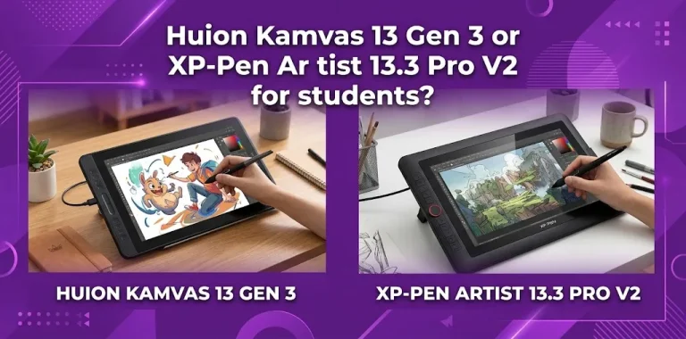Huion Kamvas 13 Gen 3 or XP-Pen Artist 13.3 Pro V2 for students