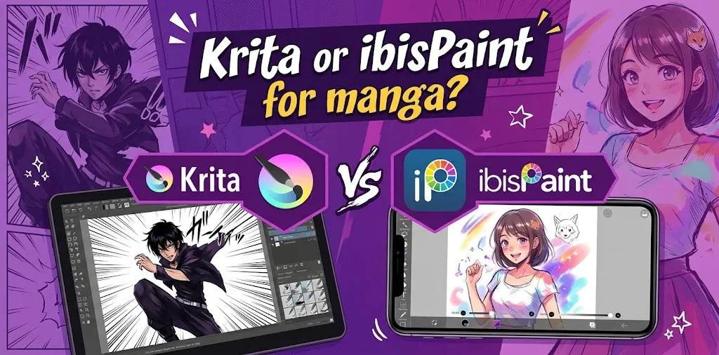 Krita or ibisPaint for manga