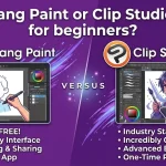 MediBang Paint or Clip Studio Paint for beginners