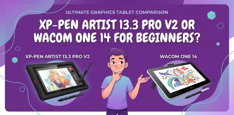 XP-Pen Artist 13.3 Pro V2 or Wacom One 14 for beginners