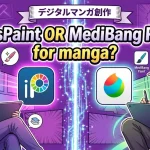 ibisPaint or MediBang Paint for manga